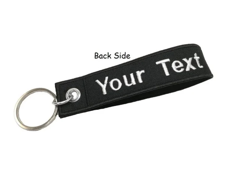 Custom Embroidery Keychain Tag Keychain Sports Team Keychain Key Tag Luggage Tag