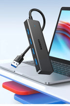 UGREEN USB3.0 HUB 4 Ports USB-A Splitter Slim USB Expander for Mouse Keyboard Flash Drive U Disk Printer and Laptop PC PS5 Xbox