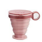 Plastic Portable Folding Cup, Reusable Silicone Coffee Cup, Portable Cup Set, Suitable for Camping and Hiking Easy To Clean