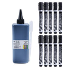 500ML Graffiti ink Permanent Marker Refill Ink - Oil-Based Waterproof for Black/Red/Blue Markers (Bulk Bottle, Non-Erasable)