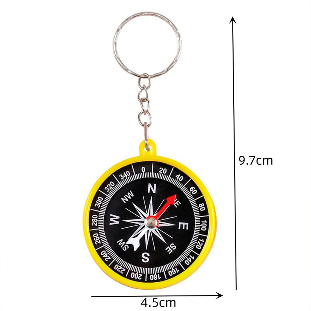 Outdoor Compasses Keychain,Children Mini Compasses Keychain Portable Easy Hanging Key Chains Accessories For School,Outdoors