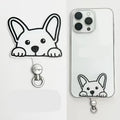 Cartoon Panda Cat Dog 360 Rotatable Metal Phone Tether Tab Patch Gasket Cellphone Lanyard Hanging Rope Safety Connecter Piece