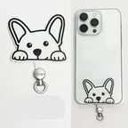 Cartoon Panda Cat Dog 360 Rotatable Metal Phone Tether Tab Patch Gasket Cellphone Lanyard Hanging Rope Safety Connecter Piece