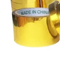 50M Glitter Slim Gold Silver Foil Washi Tapes Self-Adhesive Wrapping Shiny Wrapping Cookie Jars Packaging Tape Twist Tie Line