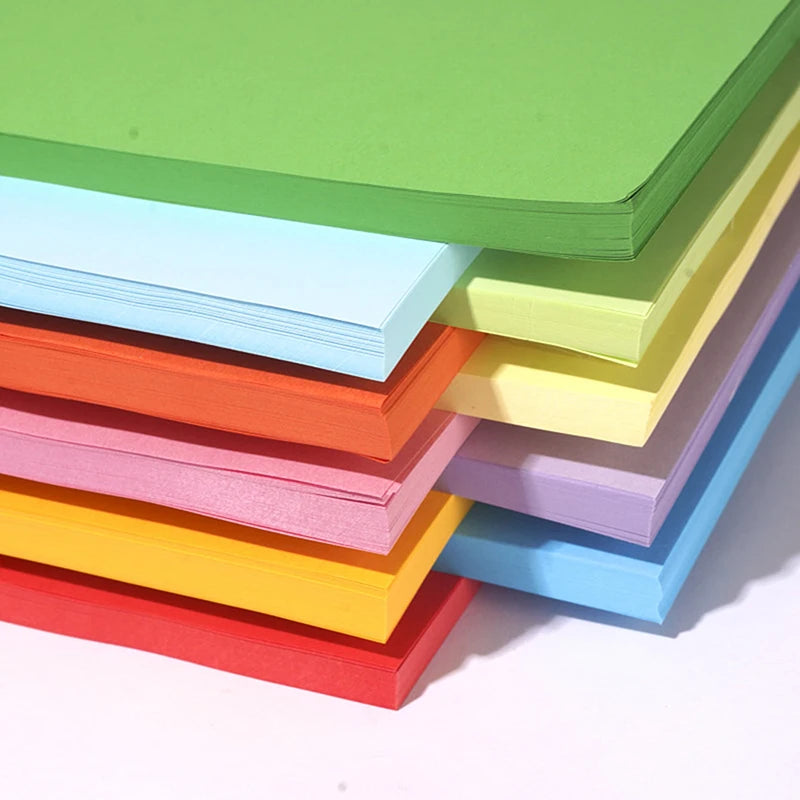 Bview Art 100-Sheet A4 Colored Printer Paper, 10 Colors for Kids DIY Crafts, School Art & Home Decor Supplies