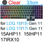 Keyboard Cover for Lenovo LOQ 15 16 17 Gen 11 10 9 15AHP11 15IHP11 15AHP10 15ARP10 15IRX10 17IRX10 Silicone Protector Skin Case