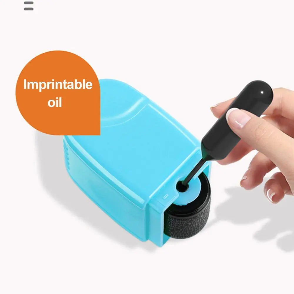 Durable Roller Identity Protection Stamps Safety Portable Confidential Stamp Privacy Protection ID Security Stamp