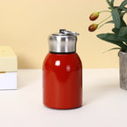 300ML Stainless Steel Vacuum Flask with Lifting Ring Mini Thermos Cup Car Insulated Cup Portable Travel Water Bottle Coffee Mug