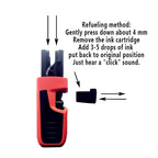 Customizable Self-Inking Rectangular Personalized Name Signature Laser Engraved Rubber Stamp