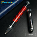 STONEGO Carbon Fiber Signature Pen, Premium Metal Gel Ink Pens Micro Point 0.5mm Black Ink Smooth Writing Ball Pen