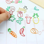 10/20pcs Red Retro Japanese Paper Clip Tomato Strawberry Cherry Scrapbook Paper Clip Book Page Memo Fixed Clips Student Supplies