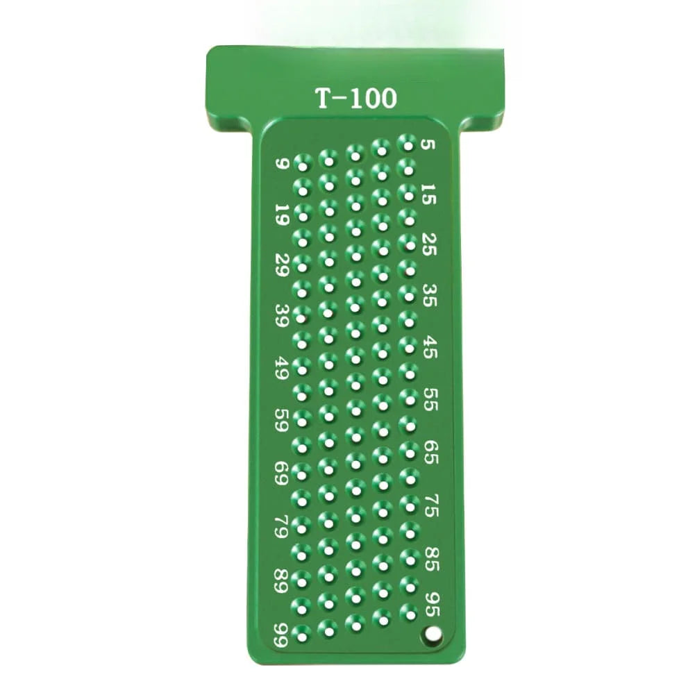 Aluminum Alloy Carpentry T Square Ruler 100mm 4 Inch with Clear Metric and Inch Graduations for Accurate Layout