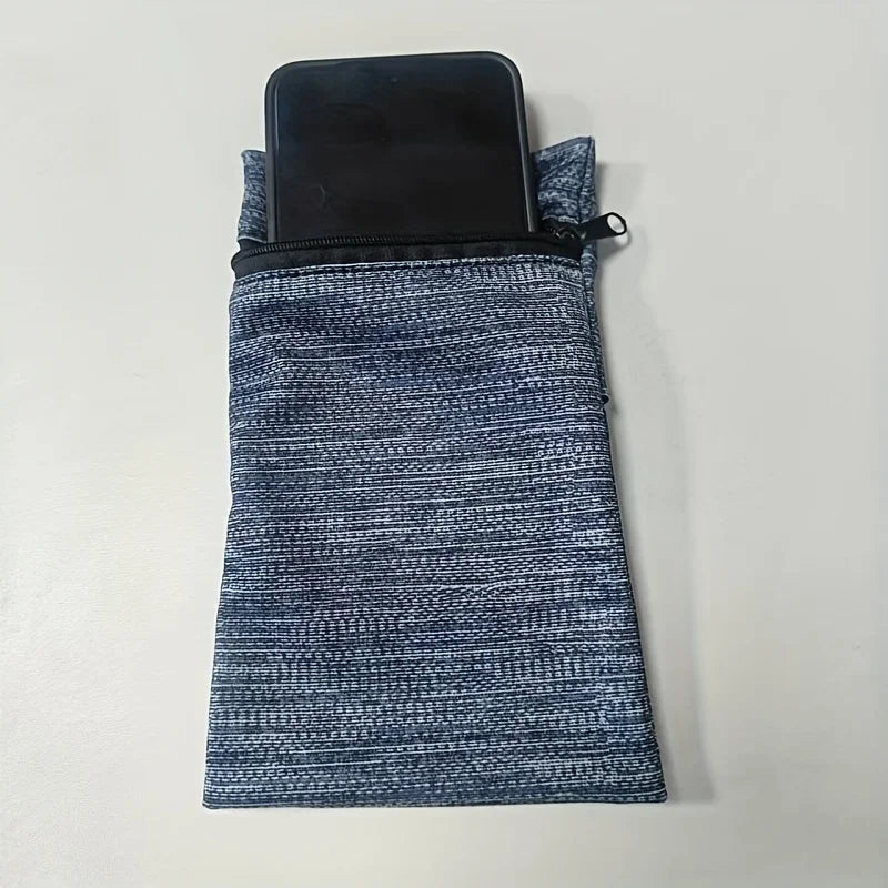 1pc Black Storage Bag for Neutral Wrist Supports Suitable for Fitness Running,Featuring a Zipper,Sweat-Absorbing Wrist Support ﻿