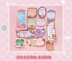 Kawaii Cartoon Strawberry Rabbit Bear Sticky Notes Memo Pad Cute Message N Times Sticky Office Stationery Supply Journal Planner