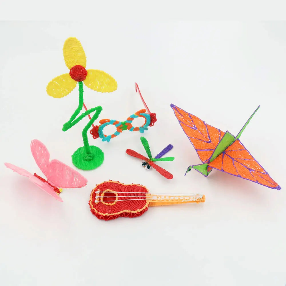 Children's 3D Pen 3D Drawing Printing Pen with LCD Screen Power Adapter 200M PLA Filament Toy Kids Christmas Birthday DIY Gift
