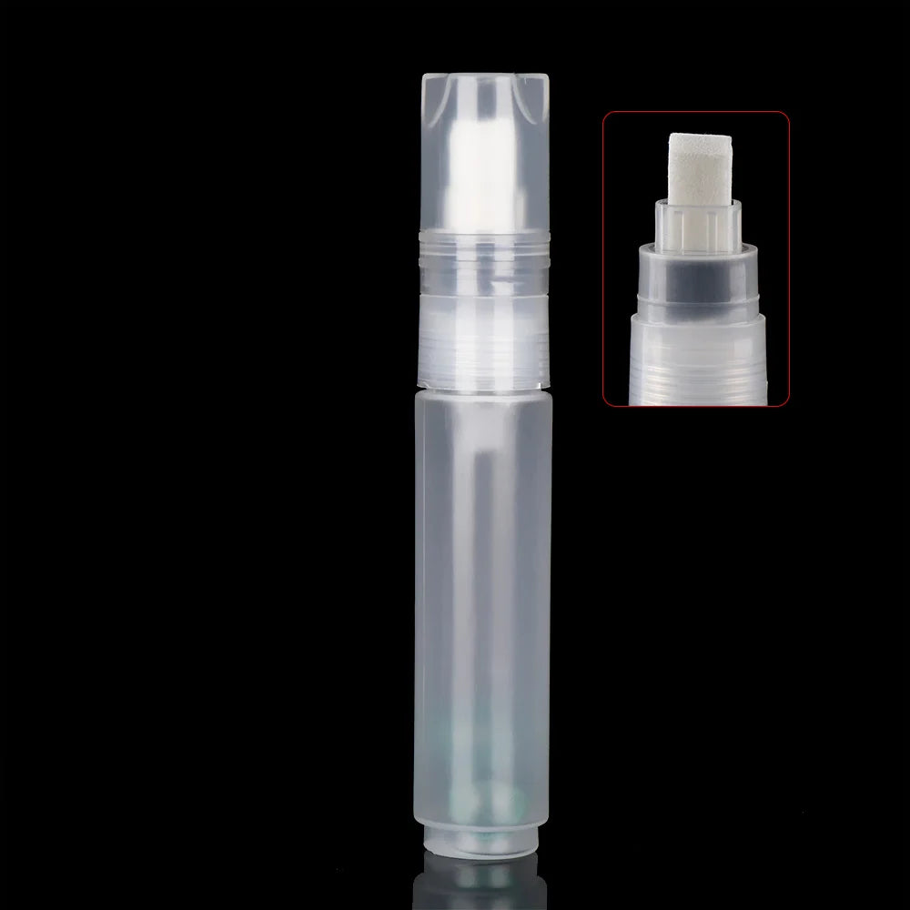 Refillable ink Plastic Repeatable Use Transparent Paint Pen Accessories Empty Rod Graffiti Pens Liquid Chalk Marker