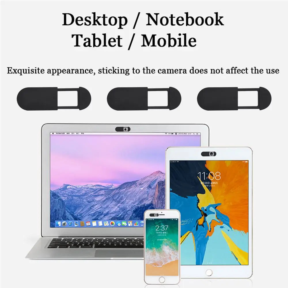 Plastic Shield Slider Privacy Security Camera Sticker Webcam Cover Camera Cover For Laptop  for Phone Tablet Computer iPad