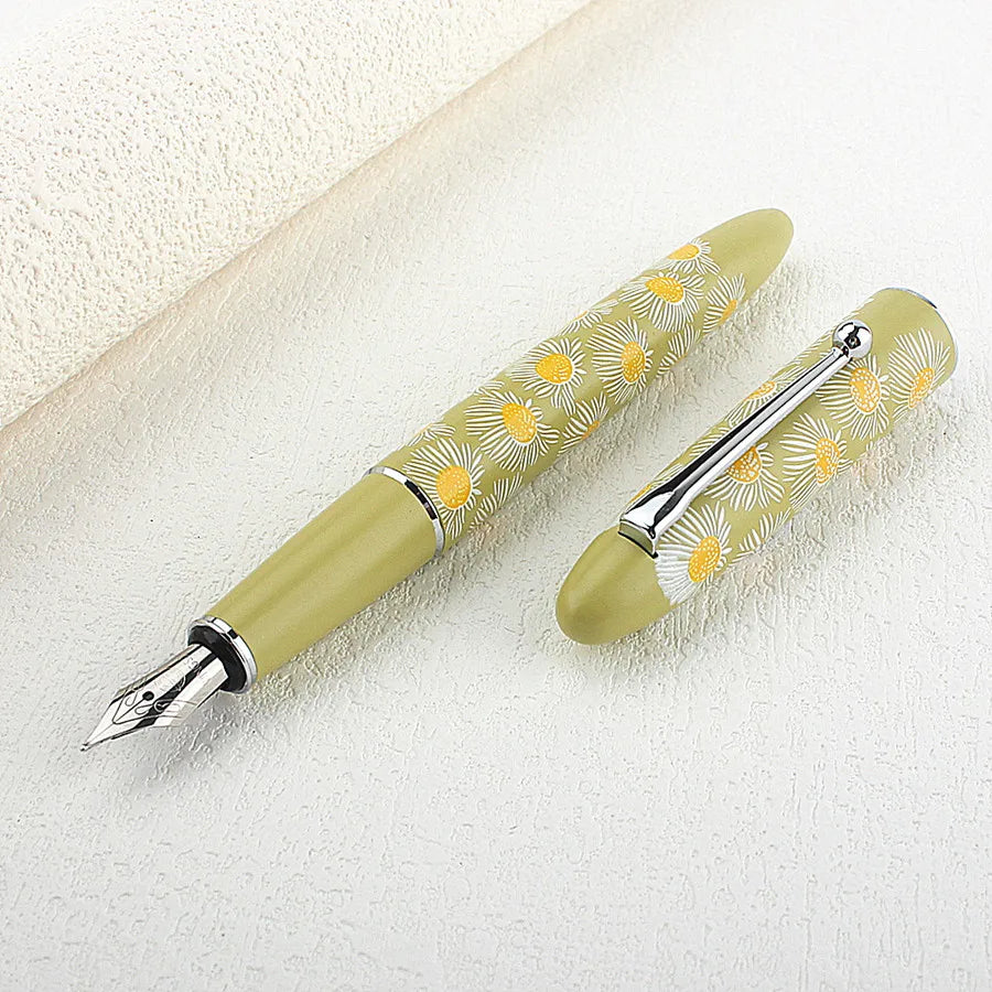 Jinhao X750 Classic Style Silver Clip Metal Fountain Pen 0.5 mm Nib Steel Ink Pens for Gift Office Supplies School Supplies