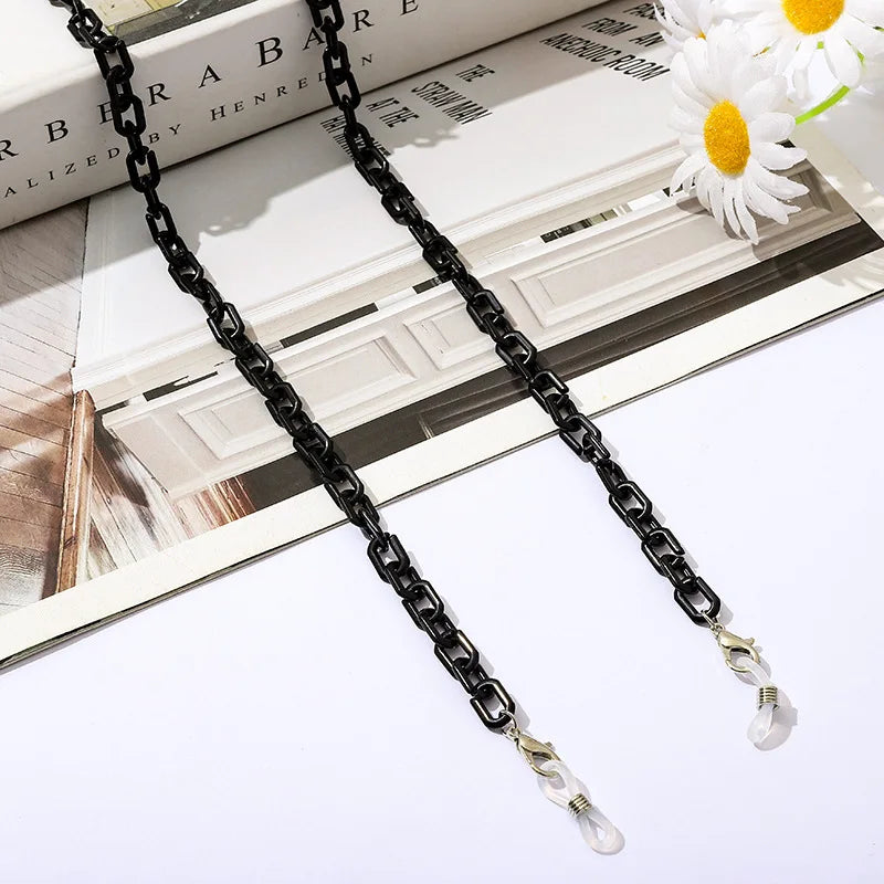 New Face Mask Chains Acrylic Glasses Chain Holder Lanyard Hanging Reading Eyewear Mask Women Men Neck Chains Holder Rope Strap