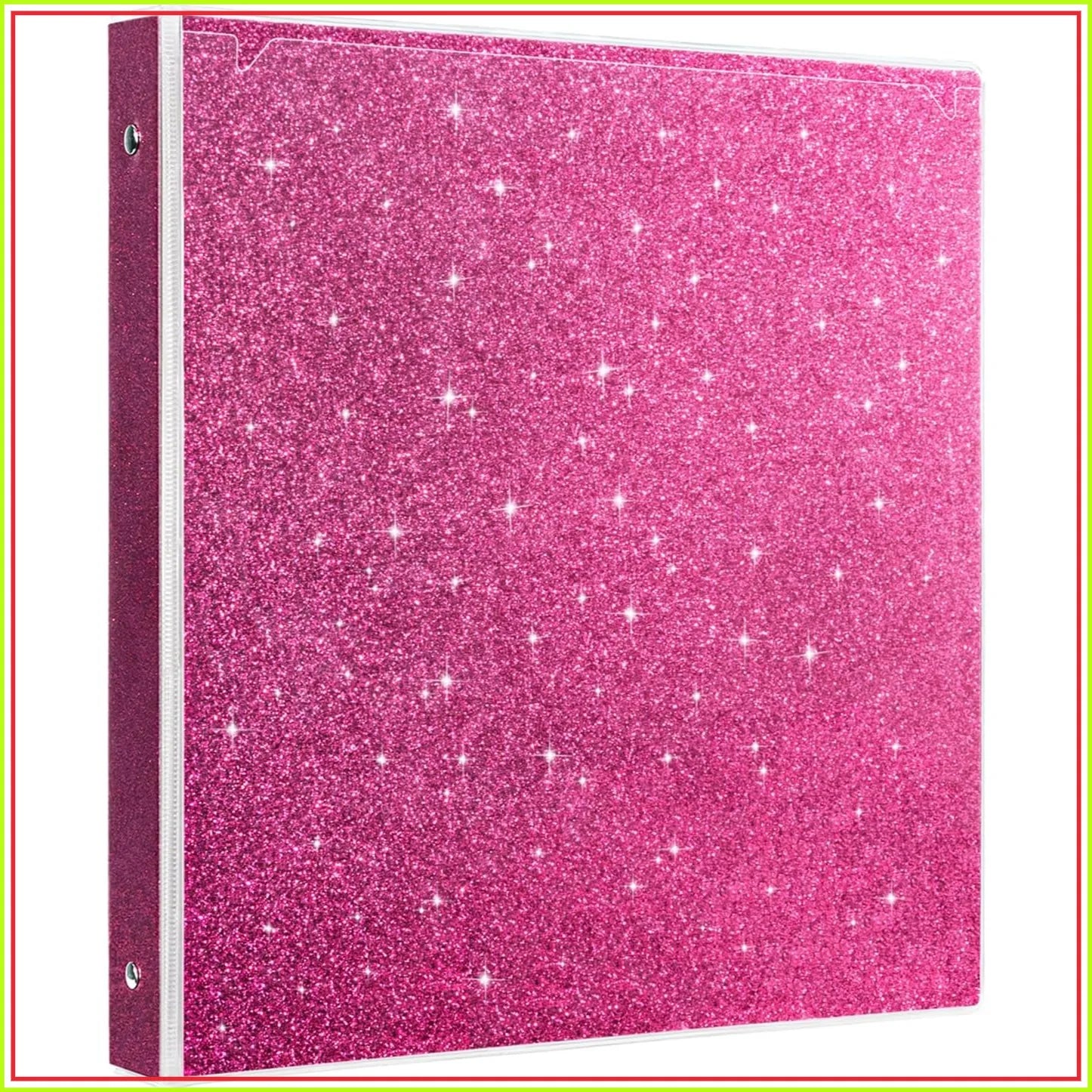 3 Ring Binder 1 Inch with 2 Pockets, Waterproof, Fashion View Binder for Office Supplies