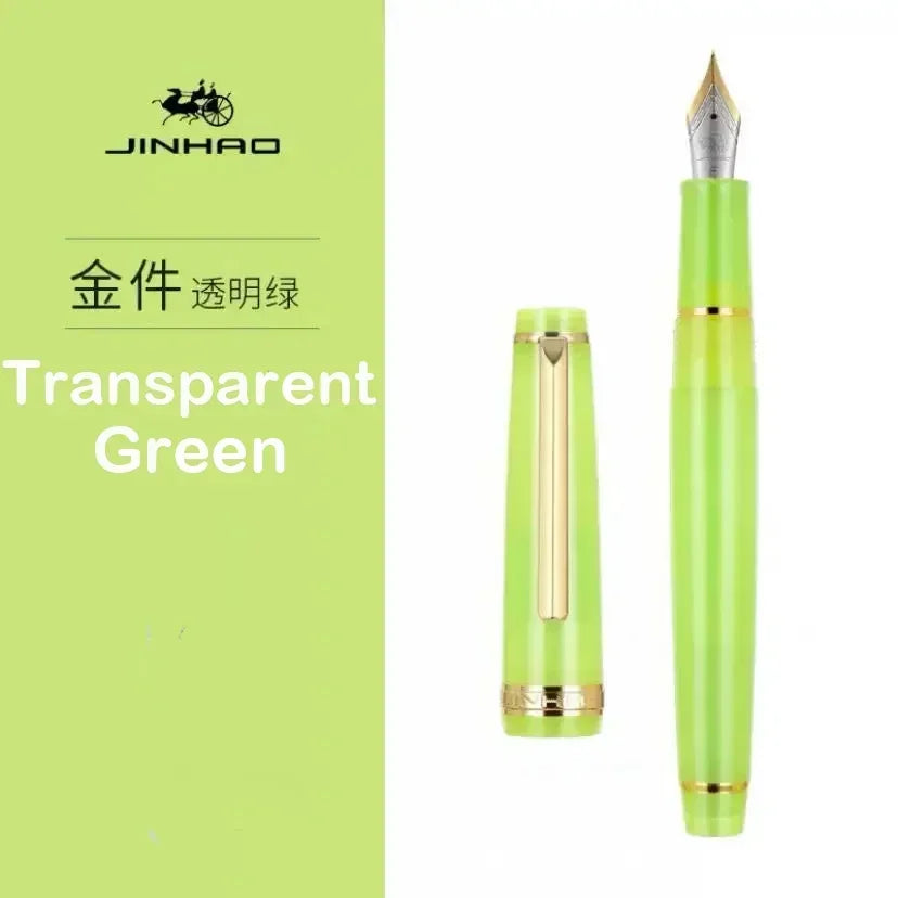 Jinhao 82 Fountain Pen Luxury Acrylic Ink Pen Spin  EF F M Nib Elegante Business Office School Supplies Writing Pen Stationery