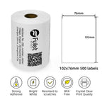102mmx76mm Thermal Label Roll 4"x3" Inch Waterproof Thermo Etiquetas Barcode 4x3 Inch Direct Thermal Sticker Shipping Label