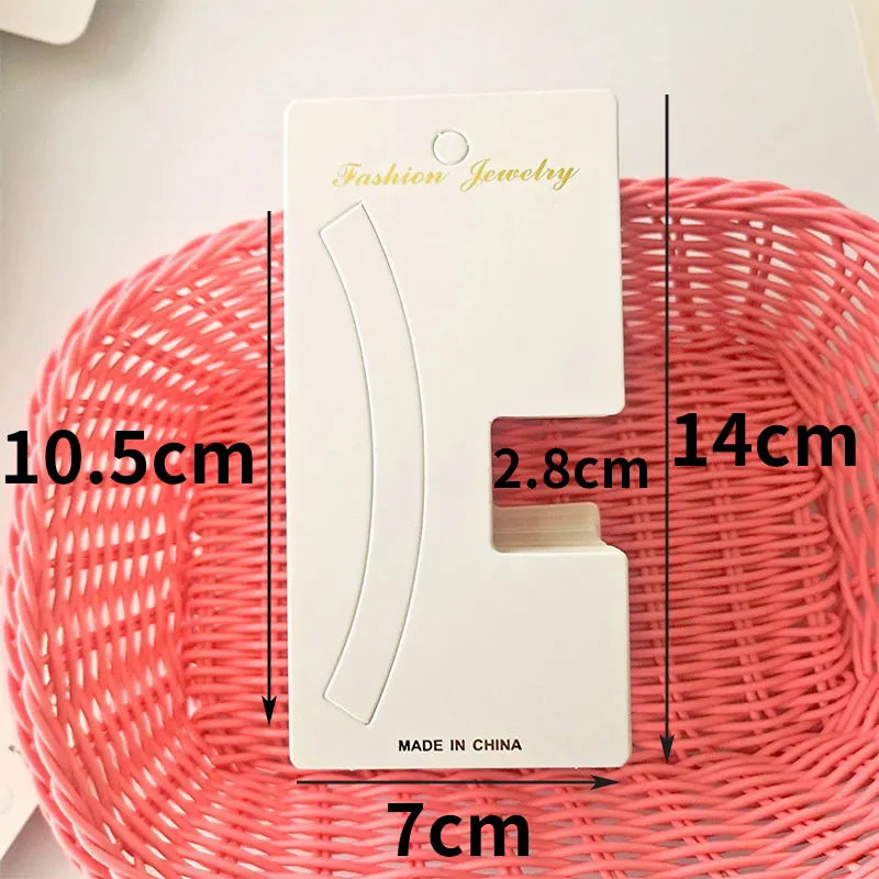50pcs Hairpins Barrette Packing Paper Card for DIY Girl Small Grab Clip Hair Claw Display Card Hair Accessories Retail Price Tag