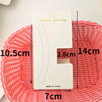 50pcs Hairpins Barrette Packing Paper Card for DIY Girl Small Grab Clip Hair Claw Display Card Hair Accessories Retail Price Tag