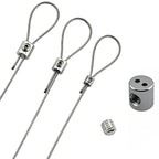 0.8-2mm Steel Wire Rope Clamp Stainless Steel Cable Copper Metal Hanging Clip Adjustable Screws Fixed Hardware Accessories