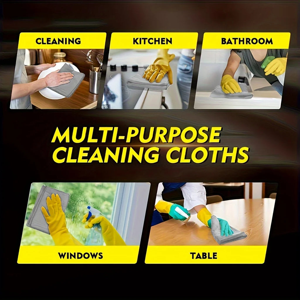 Thicken Microfiber Cleaning Cloths Lint Free Microfiber Cleaning Towel Cloths Reusable Cleaning Towels Absorbent for Car Window