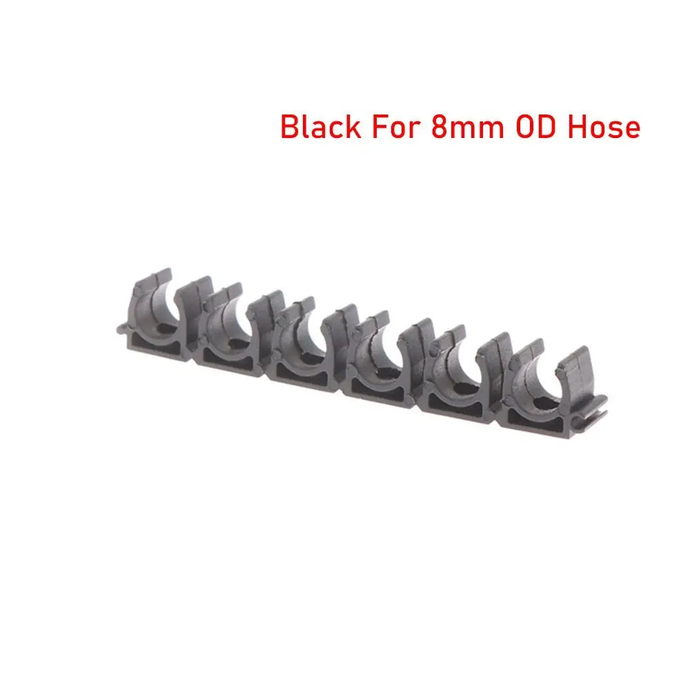 4/6/8/10/12mm Nylon Pneumatic Tube Air Hose Fixing Clamp 6 Way Water Pipe Holder Gas Compressor Tubing Diversion Flow Clip