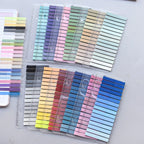 320PCS Clear Sticky Notes Self-Adhesive Colorful Memo Pads for Office School Book Annotation Index Tabs Stationery