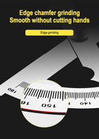 Stainless Steel Rotating Protractor 180° Angle Gauge Finder High Precision Metal Protractor Woodworking Metal Measuring Ruler