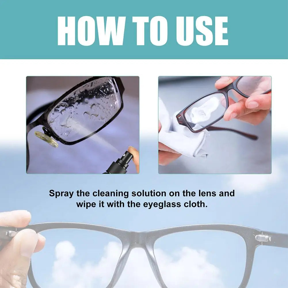 Glass Cleaner Lens Cleaner Sunglasses Eyeglass Lens Scratch Removal Spray High Concentration Cleaning Tools Glasses Repair Spray