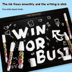 1/3 Pcs White Liquid Chalk Painting, Marking Erasable Dust-free Water-soluble Marking Pen School Classroom Office Supplies
