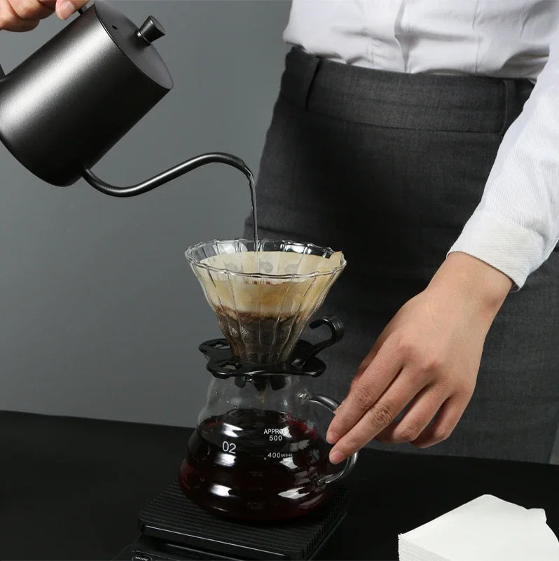 Wood Pulp  01 Cone Filter Pour Over 1-3Cups Natural Drip Coffee Paper Filters Makers Accessories
