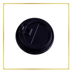 50pcs/pack Disposable Matte Black Coffee Paper Cup Hot Drinking Cup Double Layer Thickened Hollow Cup Accept Customization