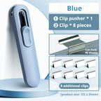Mini Traceless Reusable Hand Clamp Push Stapler Paper Book File Office School Student Binder Binding Tools Supplies