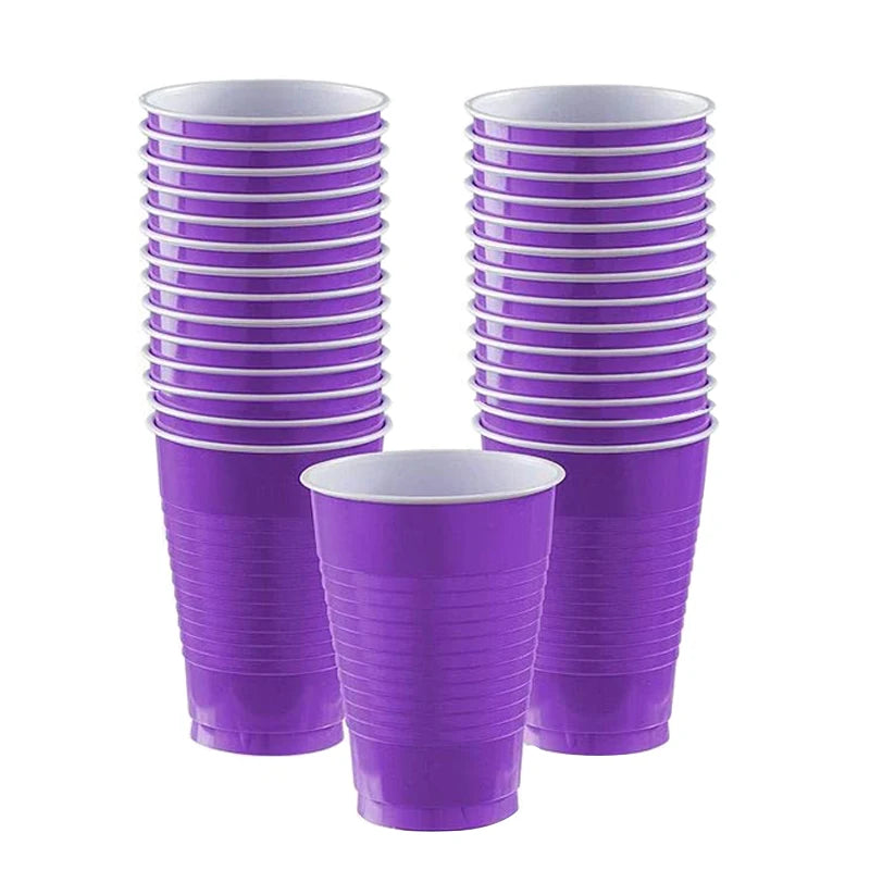 Disposable Tableware Party Supplies Disposable Plastic Cups For Wedding Celebration Holiday Kids Birthday Party Baby Shower