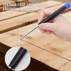 Creative 54mm Long Head Carpenters Mechanical Pencil With 1 Box Lead,2.8mm Deep Hole Woodworking Marking Pencil Drawing Tool