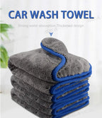 SEAMETAL Thicken Car Cleaning Towel 1200GSM Super-Absorption Microfiber Washing Towel Ultra-Soft Scratch-Free Car Drying Cloth
