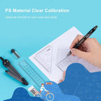 DELI Professional Drafting Tools Set 8PCS Drawing Kit with Compass Ruler Protractor Geometry Set for Students