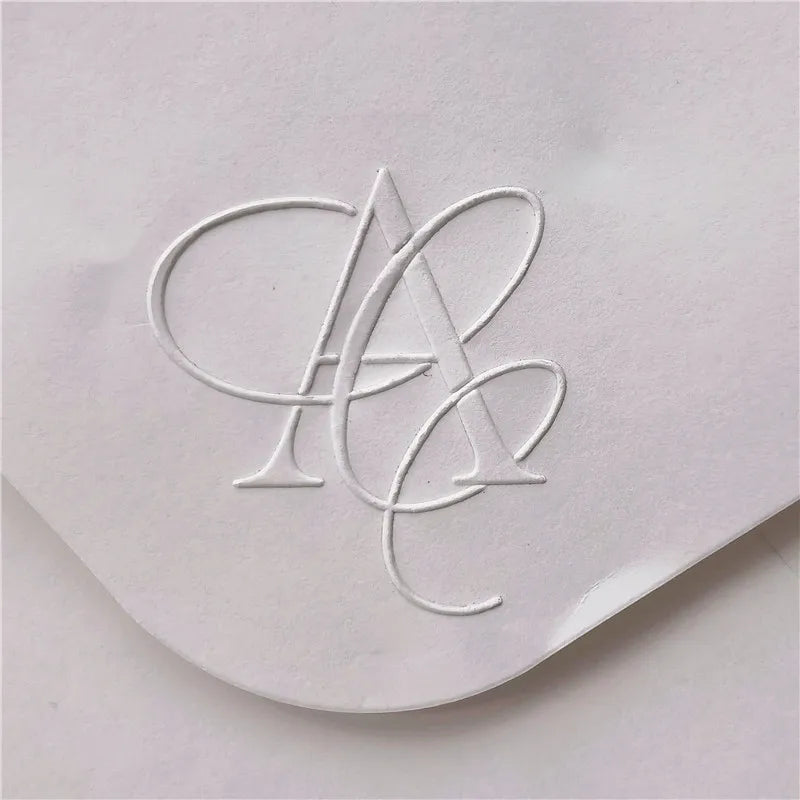 Customize Embossing Stamp Wedding Monogram Embosser Stamp,Personalized 2 initials Embosser Stamp,Wedding gift,hand held embosser