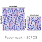 Cosmic Chic Pink Purple Party Tableware Set Y2K Lightning Paper Plates Cups Napkins For Girls Kpop Theme Birthday Decor