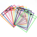 Reusable File Dry Erasable Pockets with Erasable Pen Kids Transparent  Pocket A4 Letter Hanging PET File for Teaching Supplies