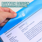 6 A4 Large Capacity Loose Leaf Folders with 11 Hole Binding Rings, Modern PP Material, Expandable Buttons and Label Pockets