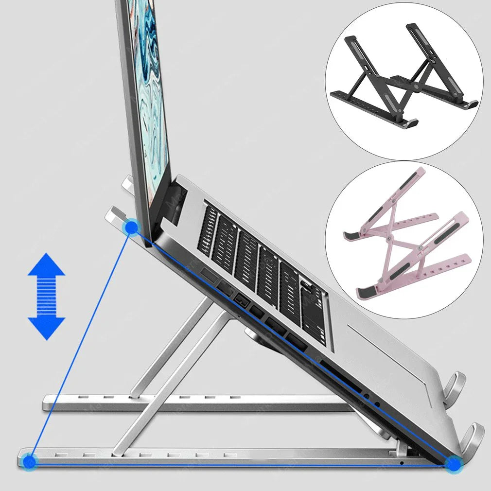 Portable Adjustable Laptop Stand Foldable Notebook Bracket Computer Monitor Holder For Macbook Air iPad Tablets Base Accessories