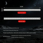 2.5mm Thick 50cm Stainless Steel Ruler Metric Inch Straightedge for Woodworking Construction Drafting Teaching and Measuring