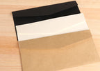 10Pcs Vintage Kraft Paper Envelopes Blank A4 triangle cowhide Handmade black Set Writing Christmas Invitations 22*11CM