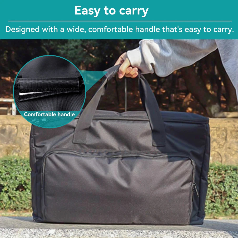 Carrying Case for PC Monitor Portable Shockproof Waterproof Padded Monitor Travel Bag with Strap for 24" 25" 27" 32" Screen